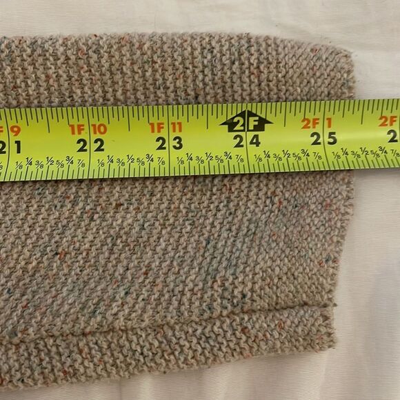 J. Jill Tan Knit Open Cardigan Sweater Womens Size Small Cotton Silk Long Sleeve - Picture 7 of 11